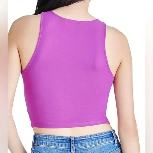 NWT Steve Madden Got the Juice sleeveless top dark orchid size S - Picture 2 of 10